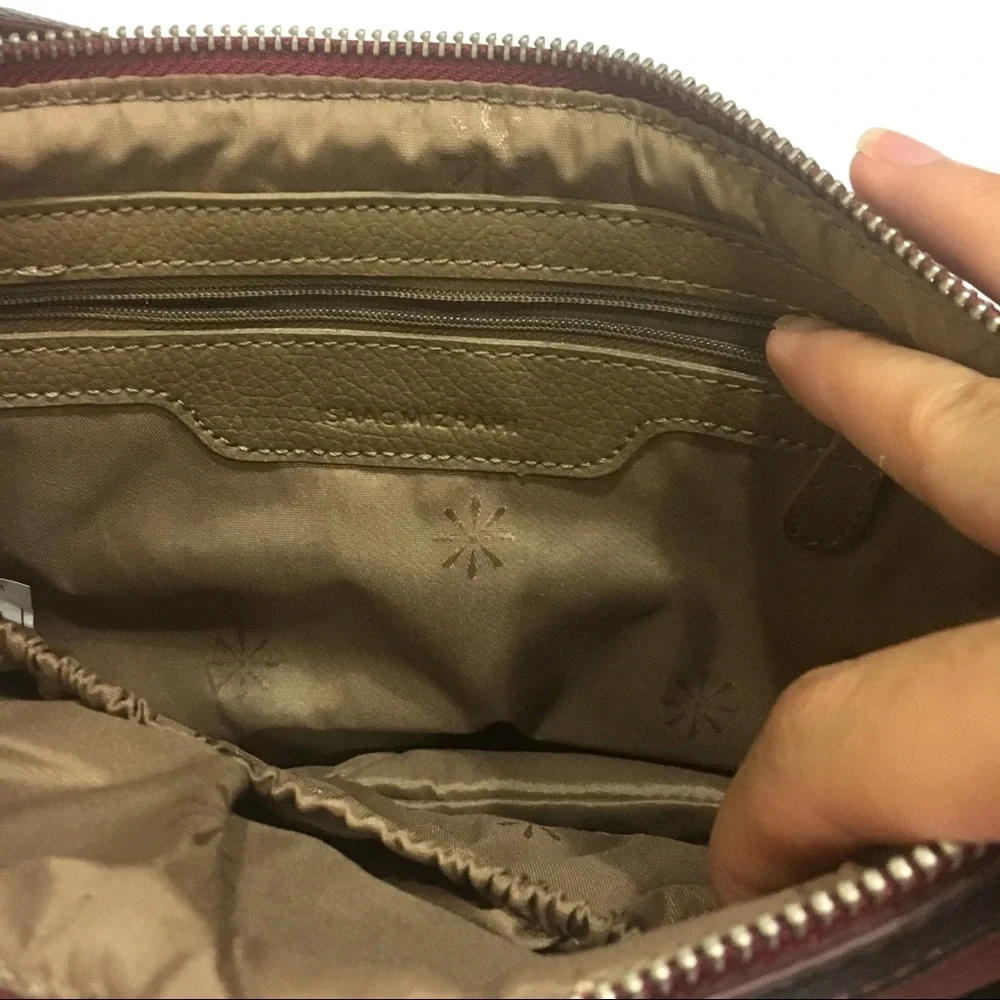 Y2K Leather two-toned shoulder purse red and black